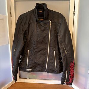 Power Trip Orange County Choppers Womens Size MED Motorcycle Jacket  Black M